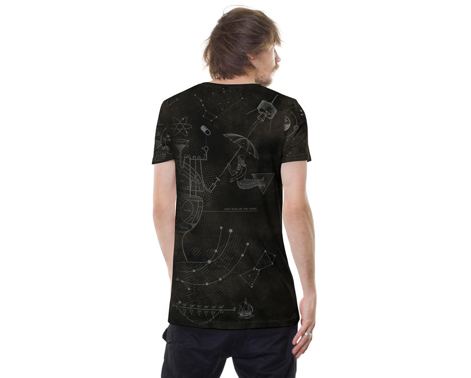 abstract alternative man t-shirt